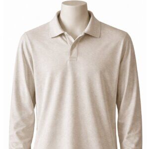 NWOT FA Men’s Long-Sleeve Polo Shirt – Size M